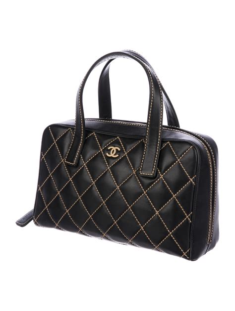 chanel surpique bowler bag|Chanel Surpique Bowler Bag .